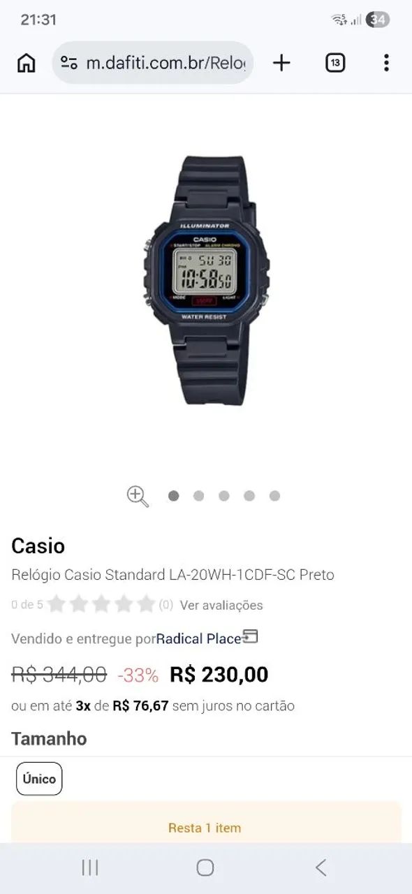 Relógio Cássio LD 20WH 1CDF - Foto 4