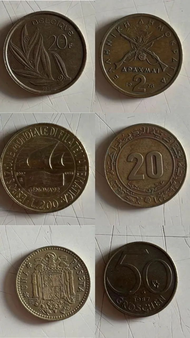 Lote de moedas