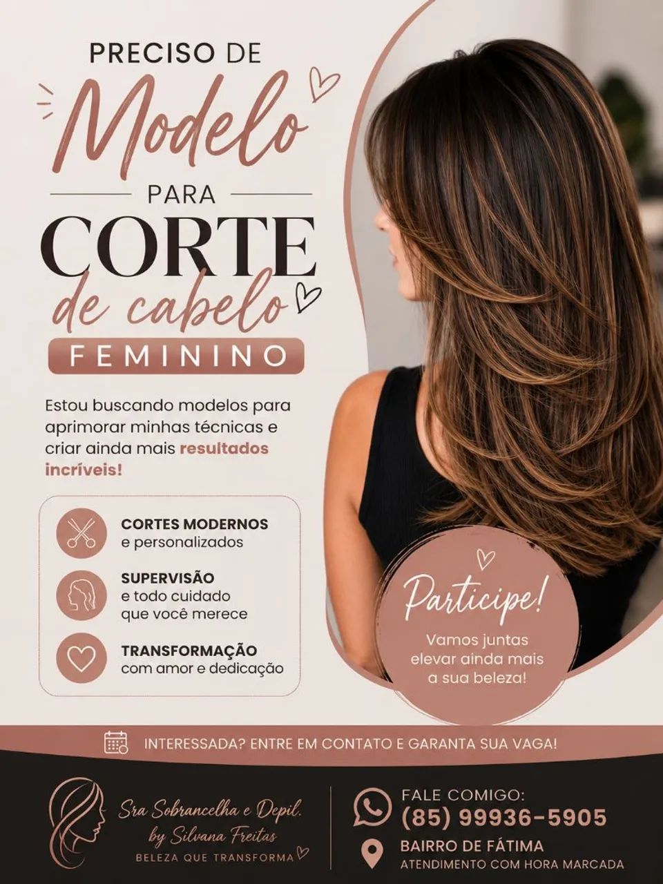 Modelo pra corte feminino 
