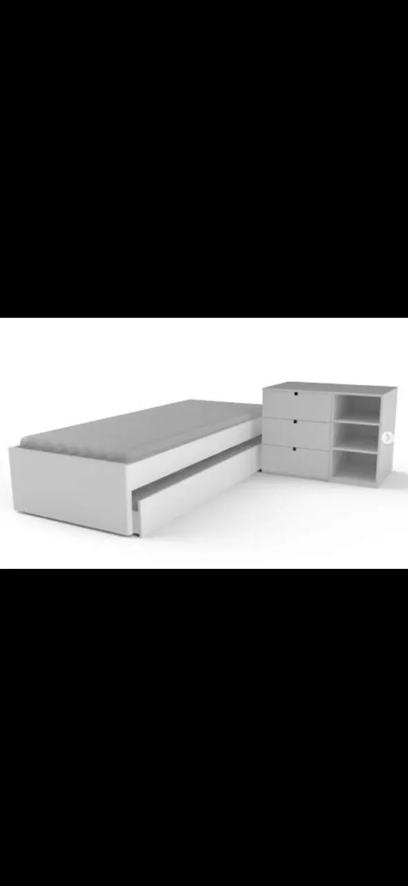 BERÇO + CÔMODA + CAMA E BICAMA - Foto 2