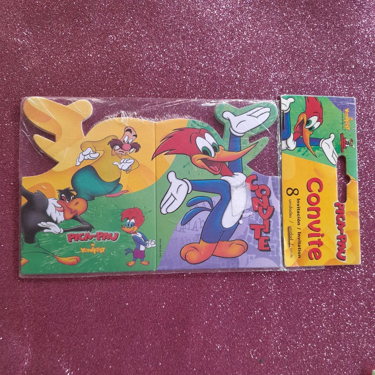 Kit convites Pica-Pau, Smurfs, Tom e Jerry, Speed Racer, Kamen Rider e Scooby-Doo - Foto 3