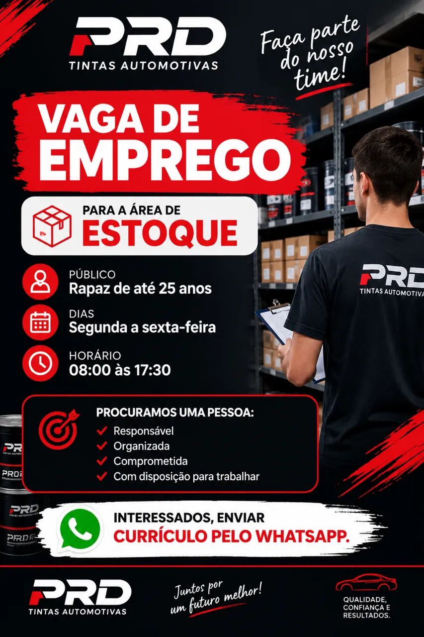 Vaga para rapazes 