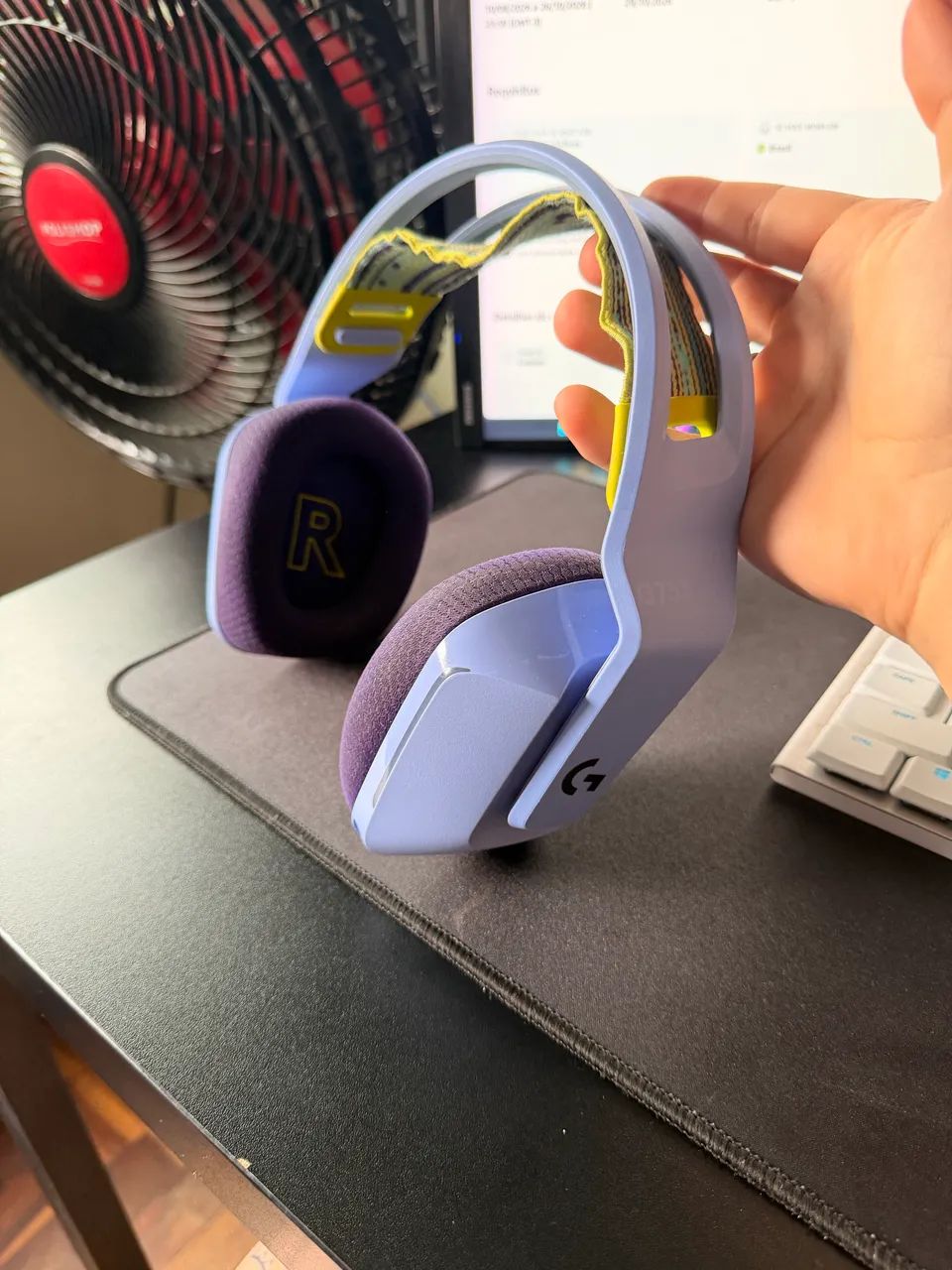 HEADSET LOGITECH G733 Lilás PERFEITO ESTADO 