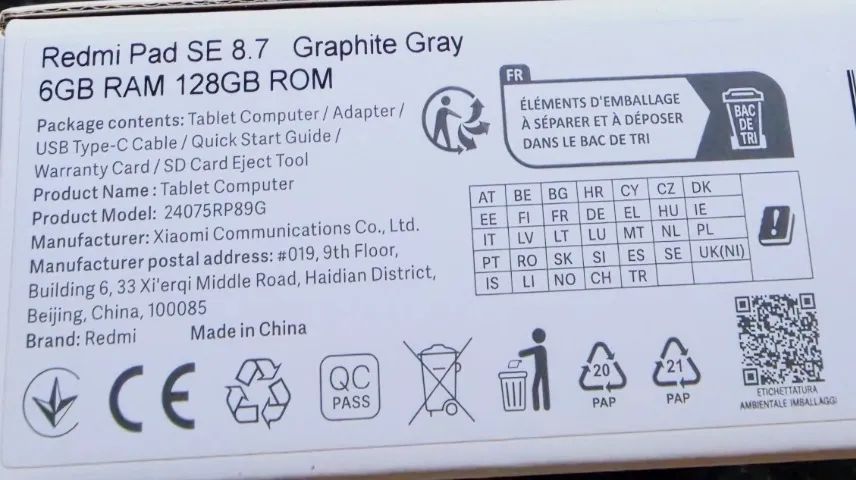 ? Tablet Redmi Pad SE 8.7 6gb RAM 128 gb - Foto 2