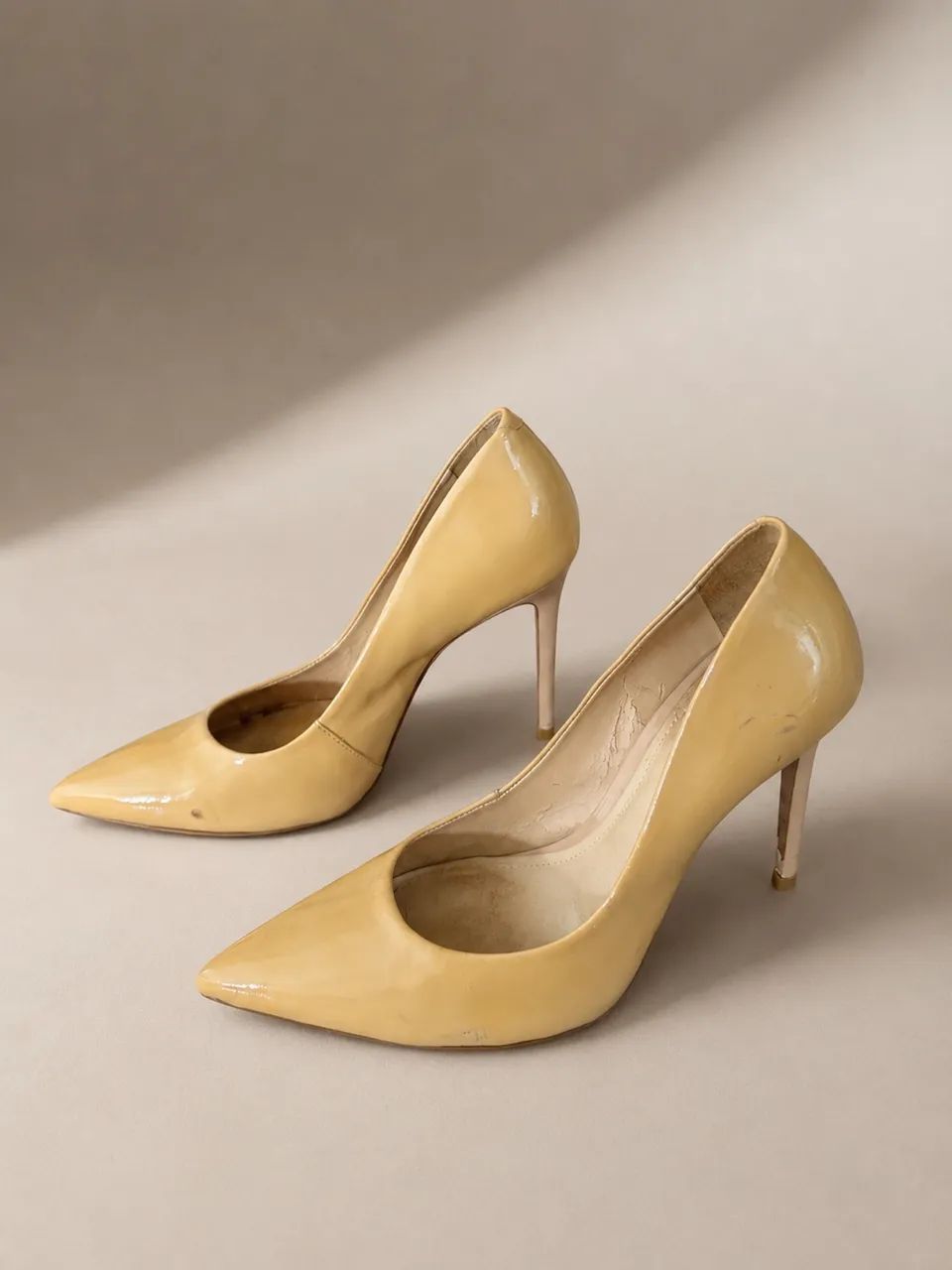 Scarpin schutz couro nude  - Foto 3
