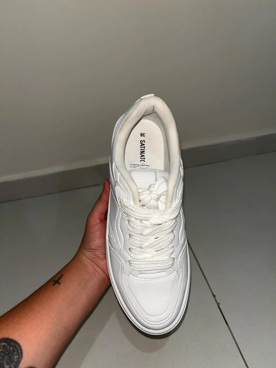 Tenis branco Satinato - Renner - Foto 3