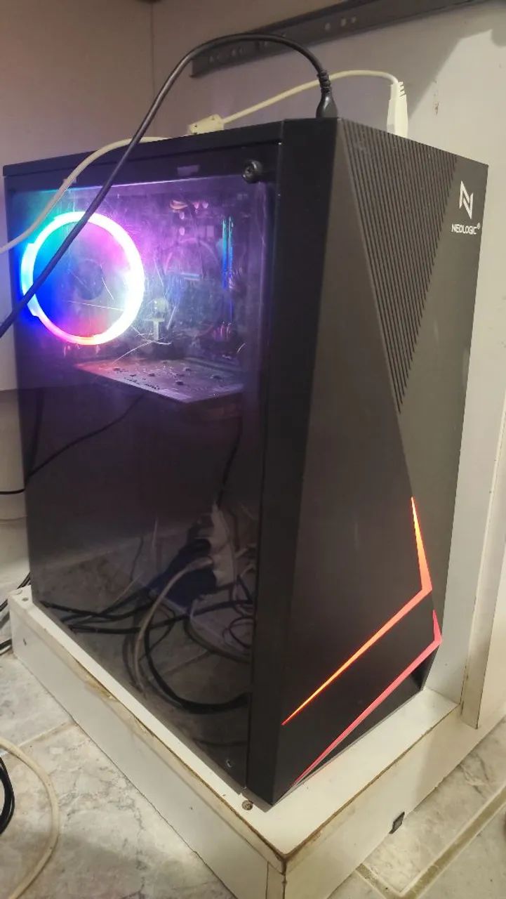 PC Gamer Completo com Teclado, Mouse, Monitor, Webcam