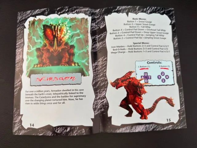 Manual  Primal Rage Super Nintendo Original - Foto 3