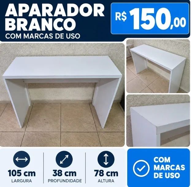 Aparador / console branco ? R$ 150 - Foto 3