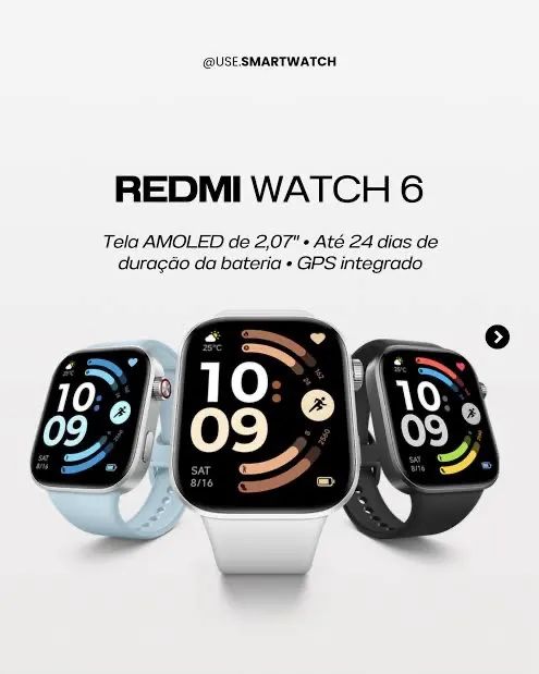 Redmi Watch 6 NOVOS E LACRADOS