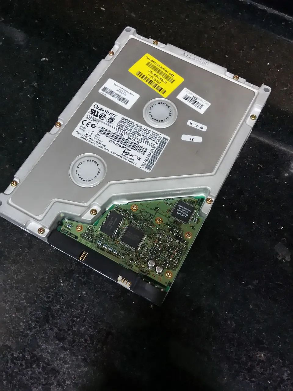 HD Quantum Bigfoot 4GB Grande 5 Polegadas de Pc Antigo 286 386 486 Compaq COM DEFEITO - Foto 3