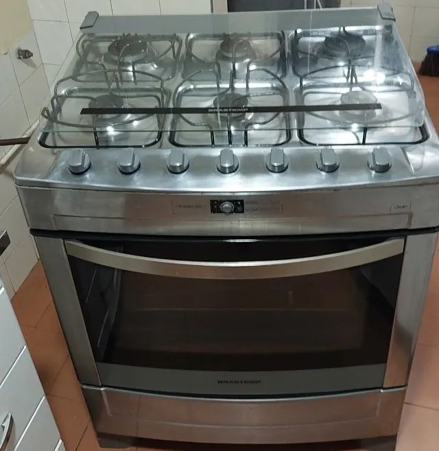 Fogão Brastemp Inox 6 bocas