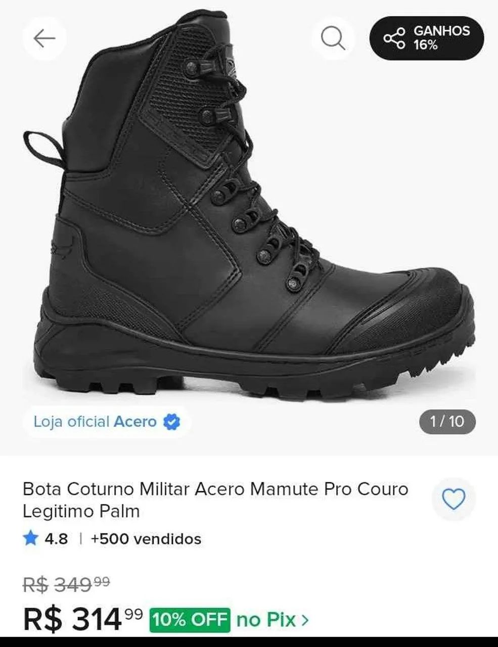 Coturno Acero marrom escuro 