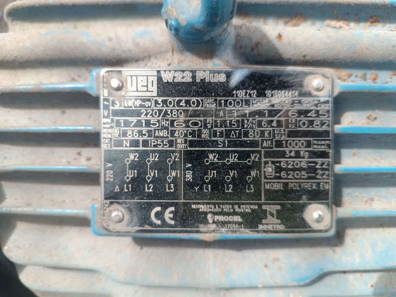 Motor de indução elétrico Weg bifásico - Foto 2