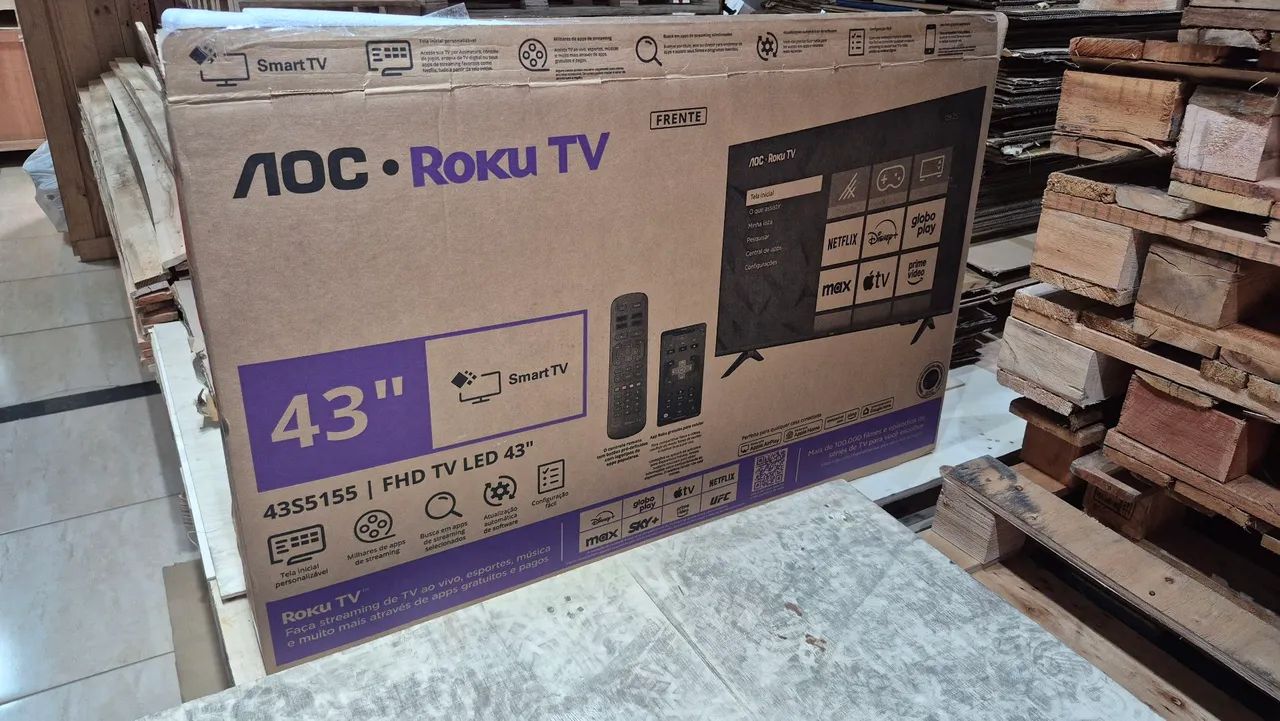 Caixa de tv 43 polegadas, 50.00 reais, entregamos com taxa de entrega.  - Foto 2