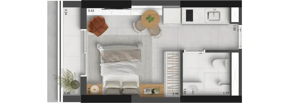 PLANTA 26m²