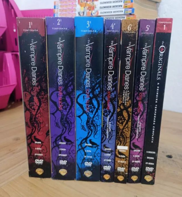 DVDS The Vampire Diaries - Vol 1 a 6 + The Originails - Vol 1