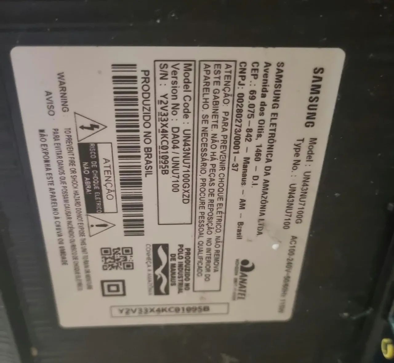 DUAS TVS SMART SANSUNG 43 POL SEM IMAGEM E SEM SOM !!!!! - Foto 3