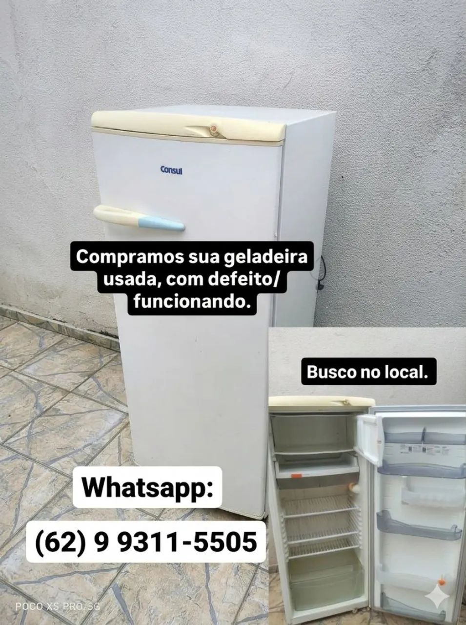 Geladeiras Usada com defeito 