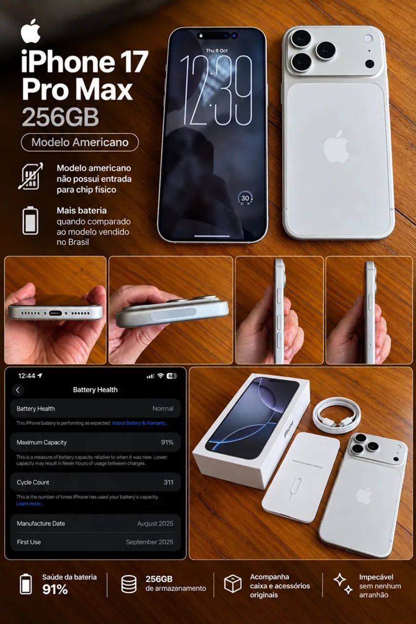 iPhone 17 Pro Max 256Gb (Modelo Americano) - Foto 5