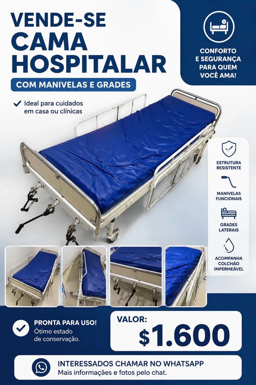 Cama hospitalar - Foto 2