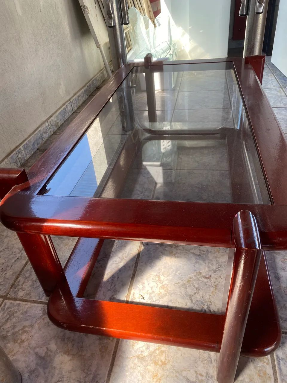 Mesa grande de vidro + mesa de centro de brinde - oportunidade - Foto 3