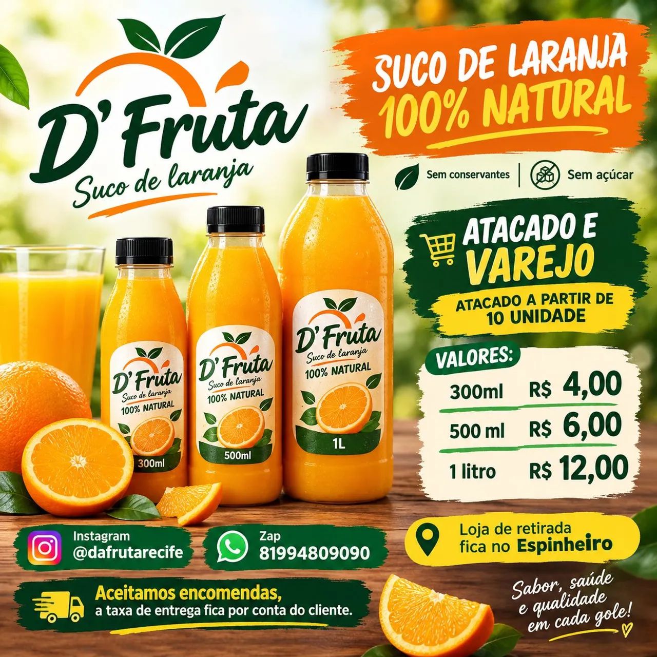 Revendar de suco  de laranja 100% natural  - Foto 5