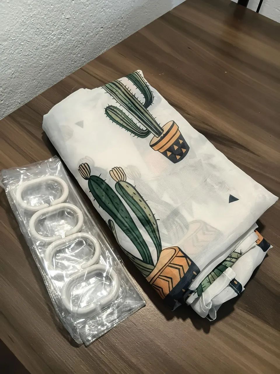 Cortina box lavável cactus