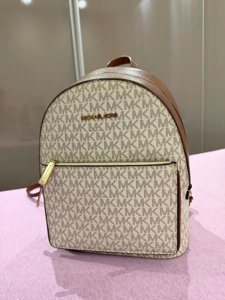 Mochila Michael Kors Adina Original Vanilla - Com Etiqueta