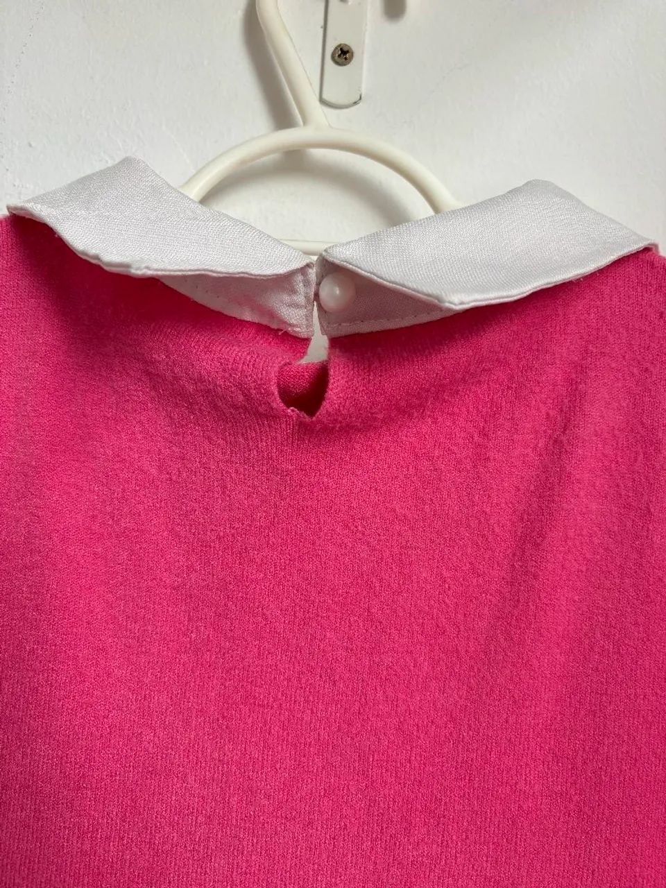 suéter j.ch99 rosa com gola bordada p - Foto 5