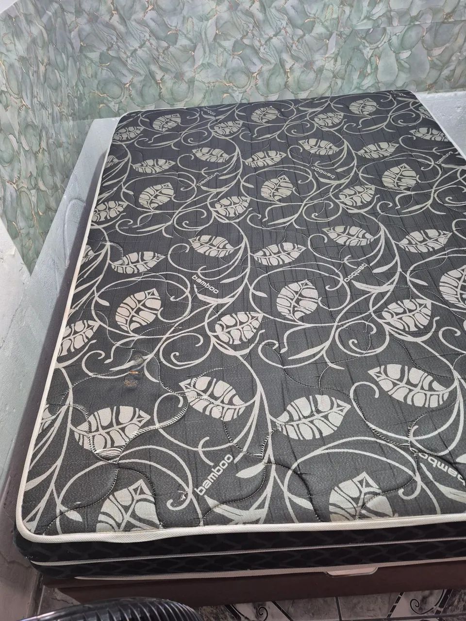 Vende-se cama de casal com base baú ir uma base de solteiro com auxiliar  - Foto 2