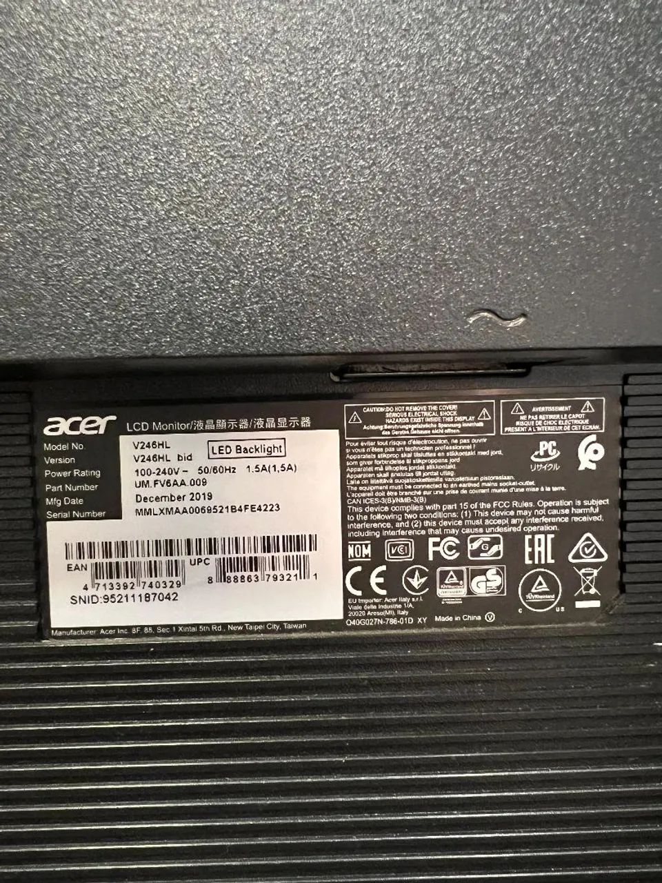 Monitor Gamer Acer 24 - Led FHD - Foto 2