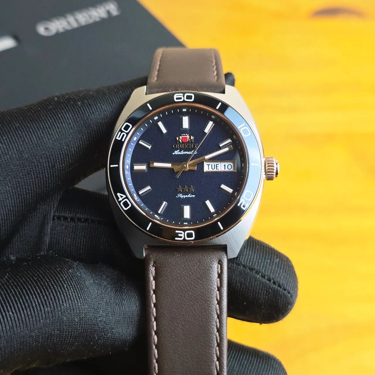 Relógio Orient Elegance 3 estrelas automático 39mm - Acessórios
