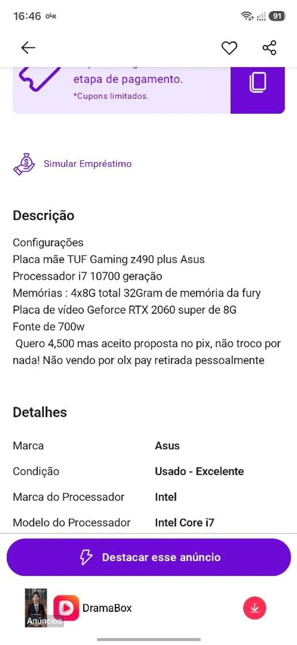 Computador gamer  - Foto 5