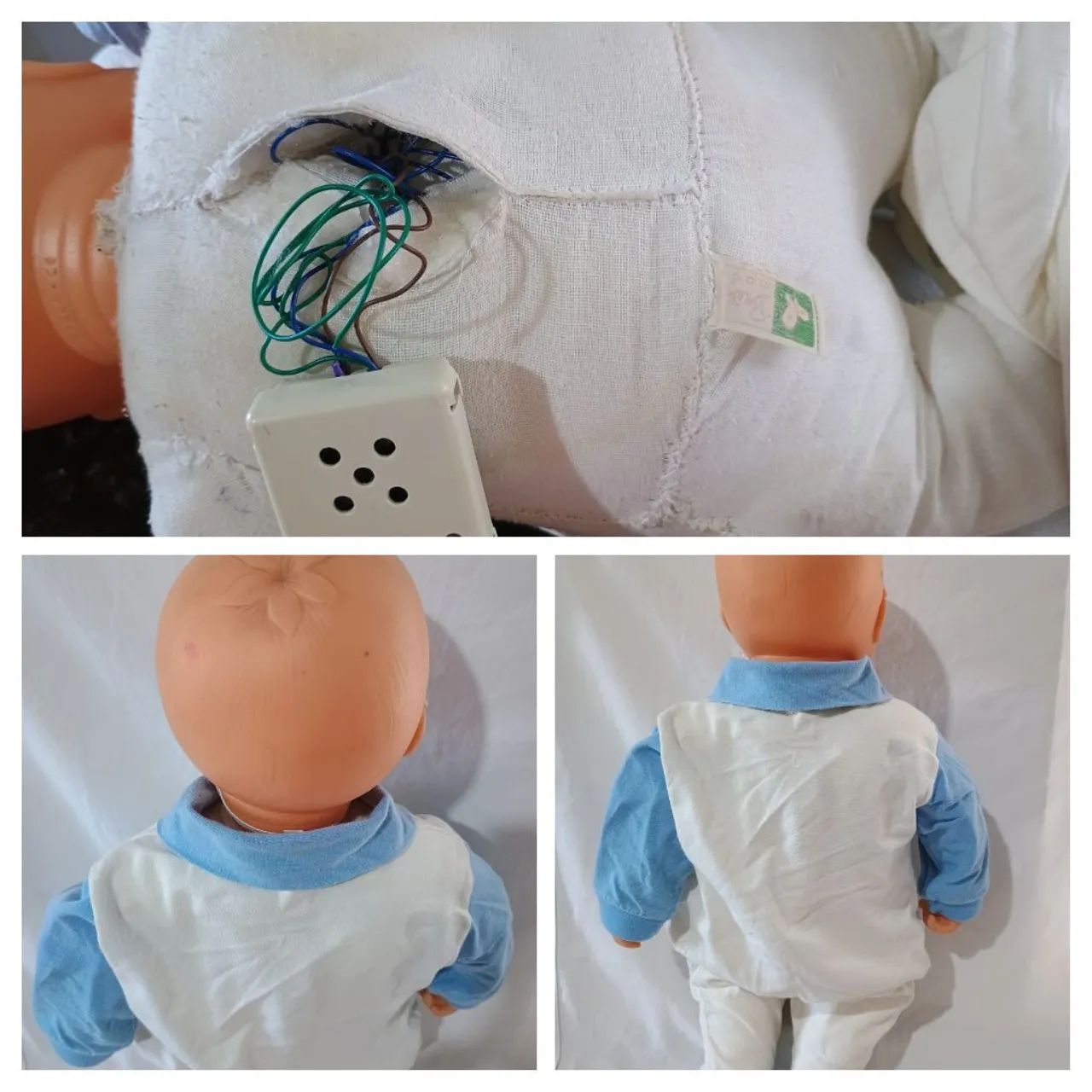 Boneco antigo importado 50 cm corpo de tecido - não está funcionando  - Foto 3