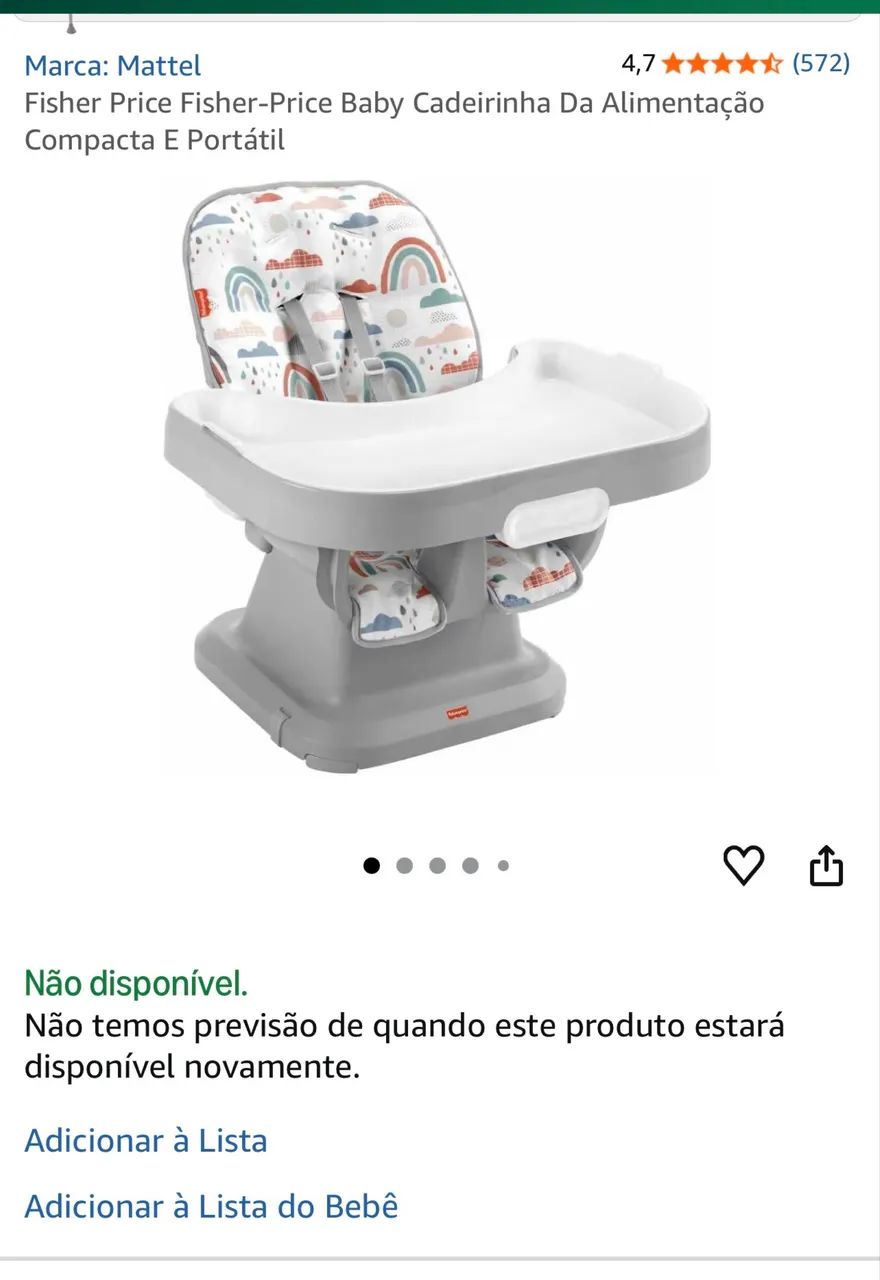 Cadeira de alimentação 