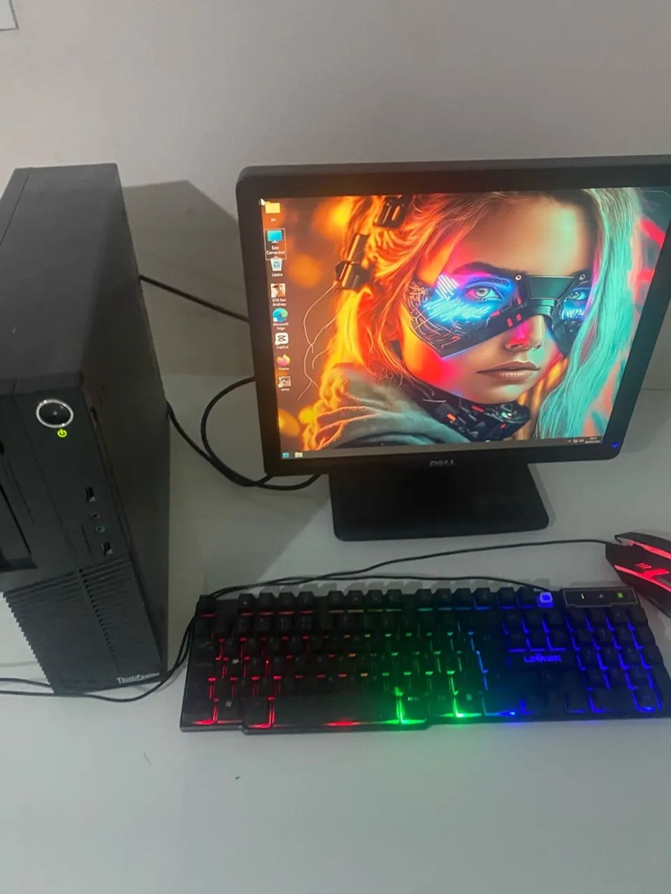 Computador Lenovo Core i5 com Monitor Dell 17 polegadas 