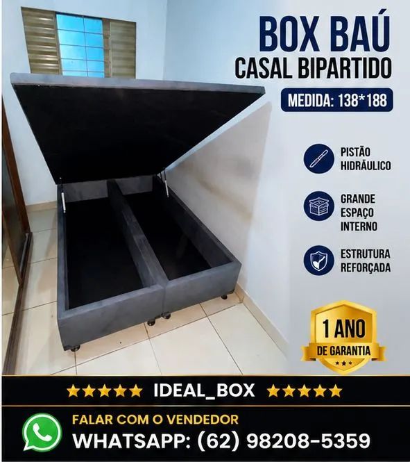 BOX BAU CASAL BIPARTIDO 138*188
