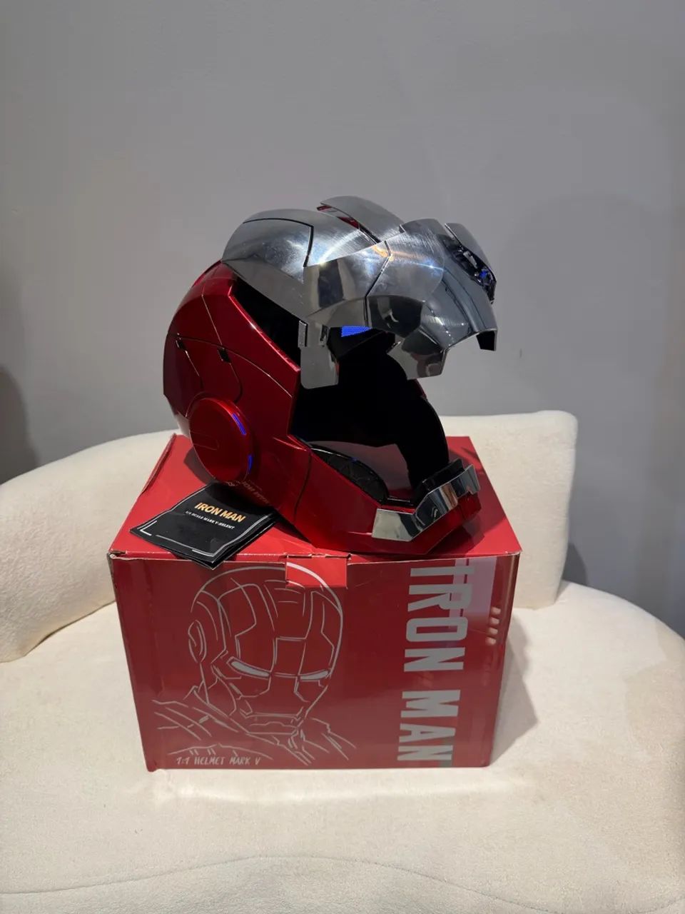 Capacete homem de ferro C/ voz  - Foto 3