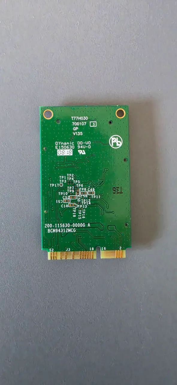 Placa de rede sem fio (Wi-Fi) Mini PCI Express marca Broadcom, modelo BCM94312MCG - Foto 2