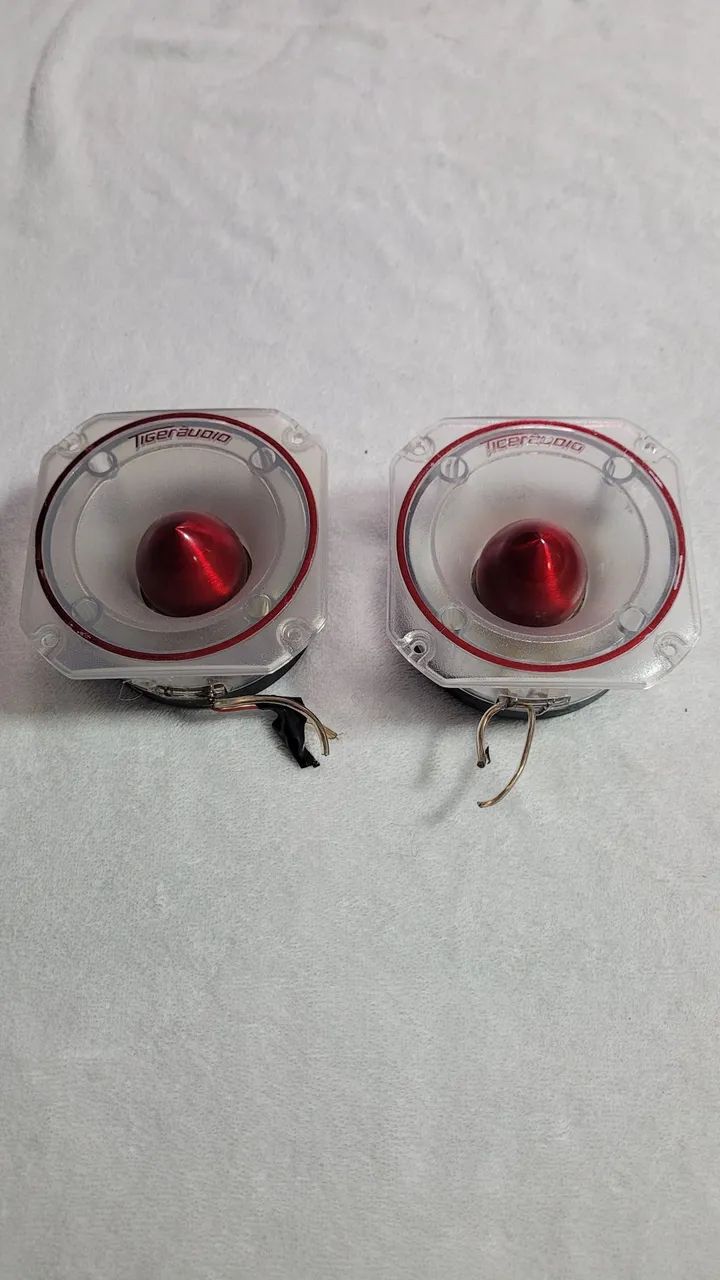 O*右様 Too Real Kit 2 Super Tweeter Tiger Áudio St 300 150 Wrms 8 Ohns Acrilico