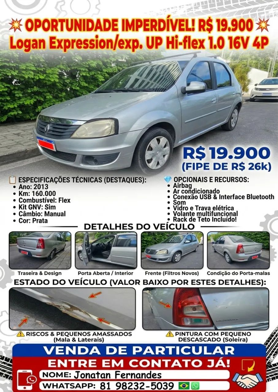 Renault Logan EXPRES./EXP. UP HI-FLEX 1.0 16V 4P 2013