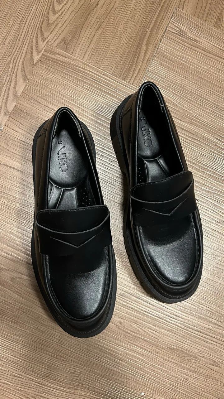 Sapato Loafer em PU com Sola Tratorada - Foto 4