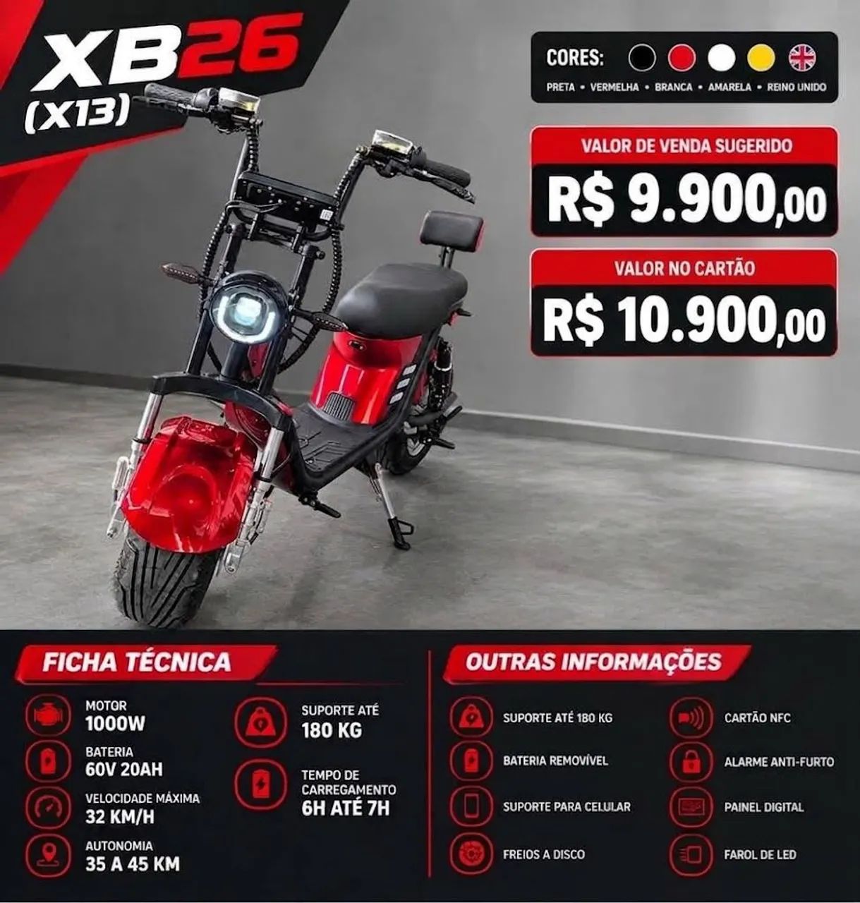 Scooter elétrica 