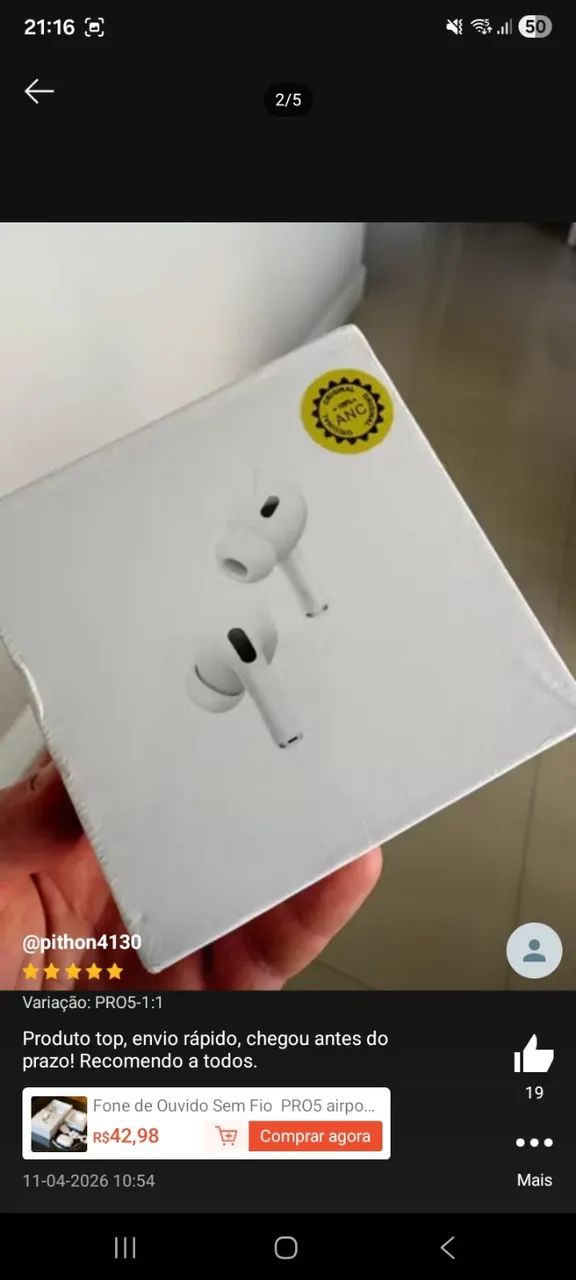 Airpods pro5 linha premium  - Foto 5