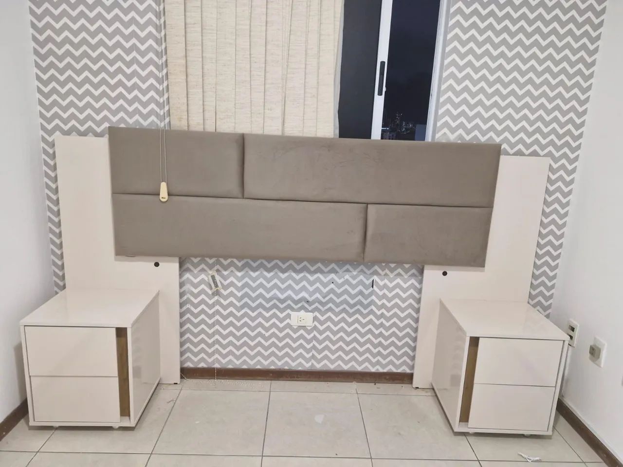 Cabeceira de cama com Led em perfeito estado de conservação. - Foto 5
