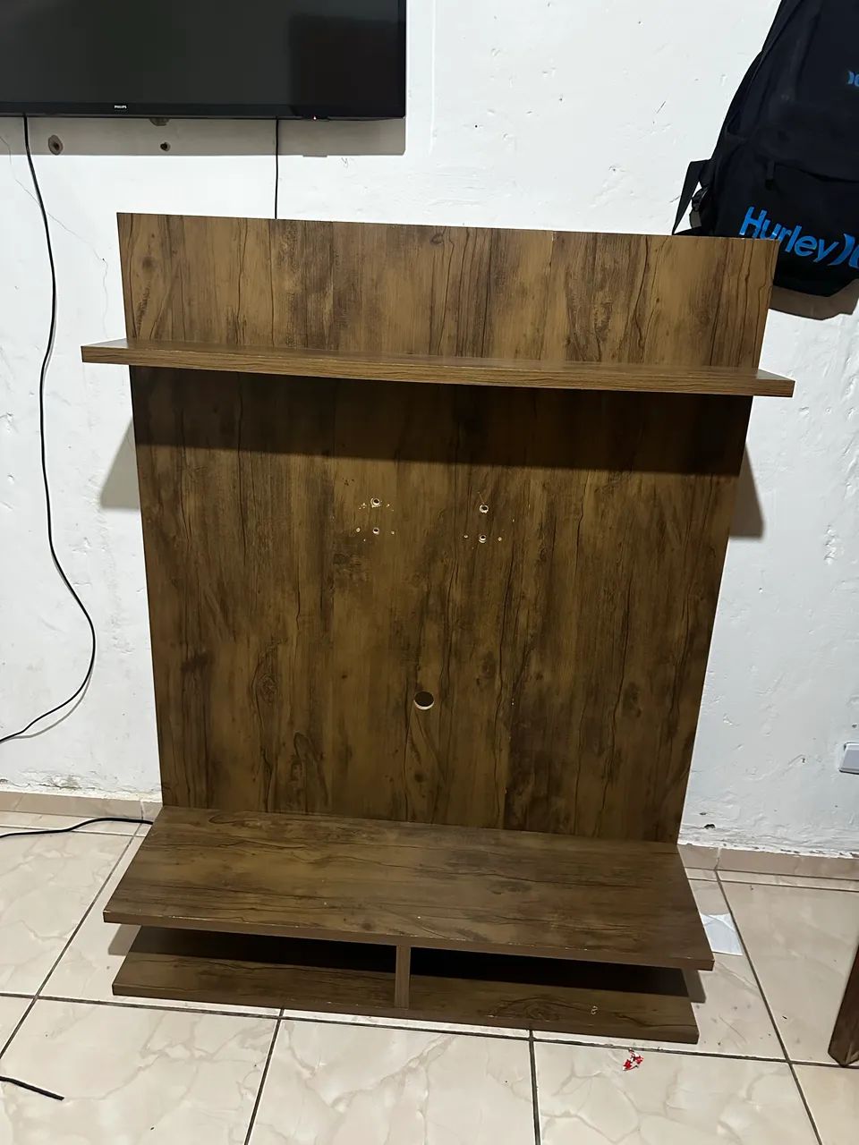 Painel/rack de madeira para tv  - Foto 3