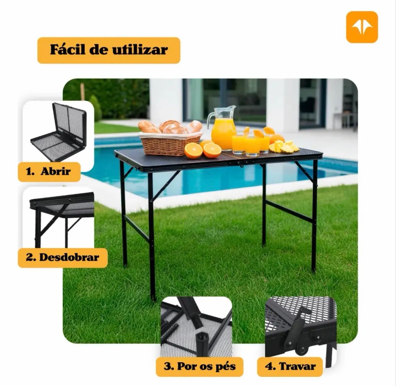 MESA DOBRÁVEL DA NAUTIKA - Foto 3
