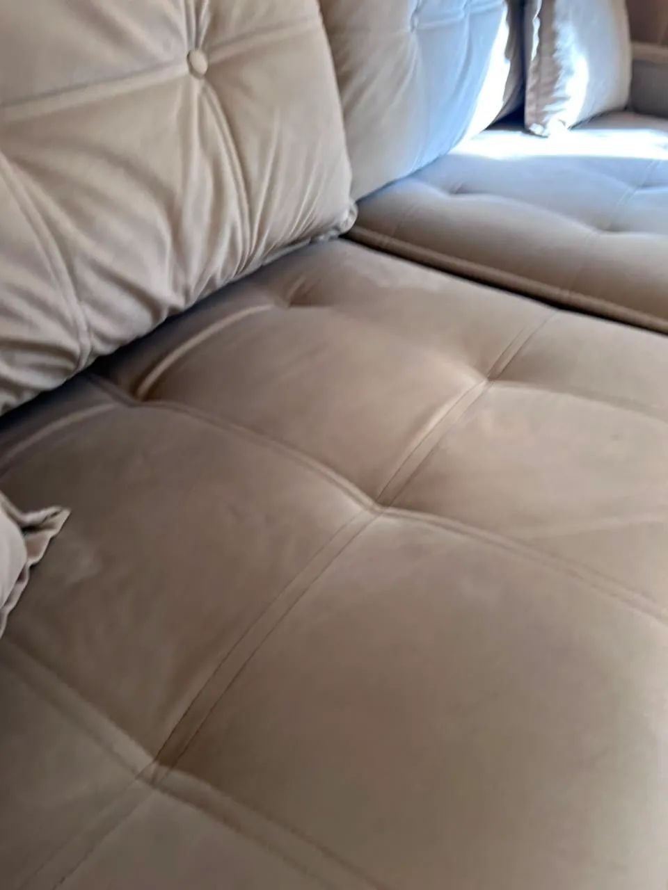 Sofá cama 3 lugares em veludo  - Foto 2