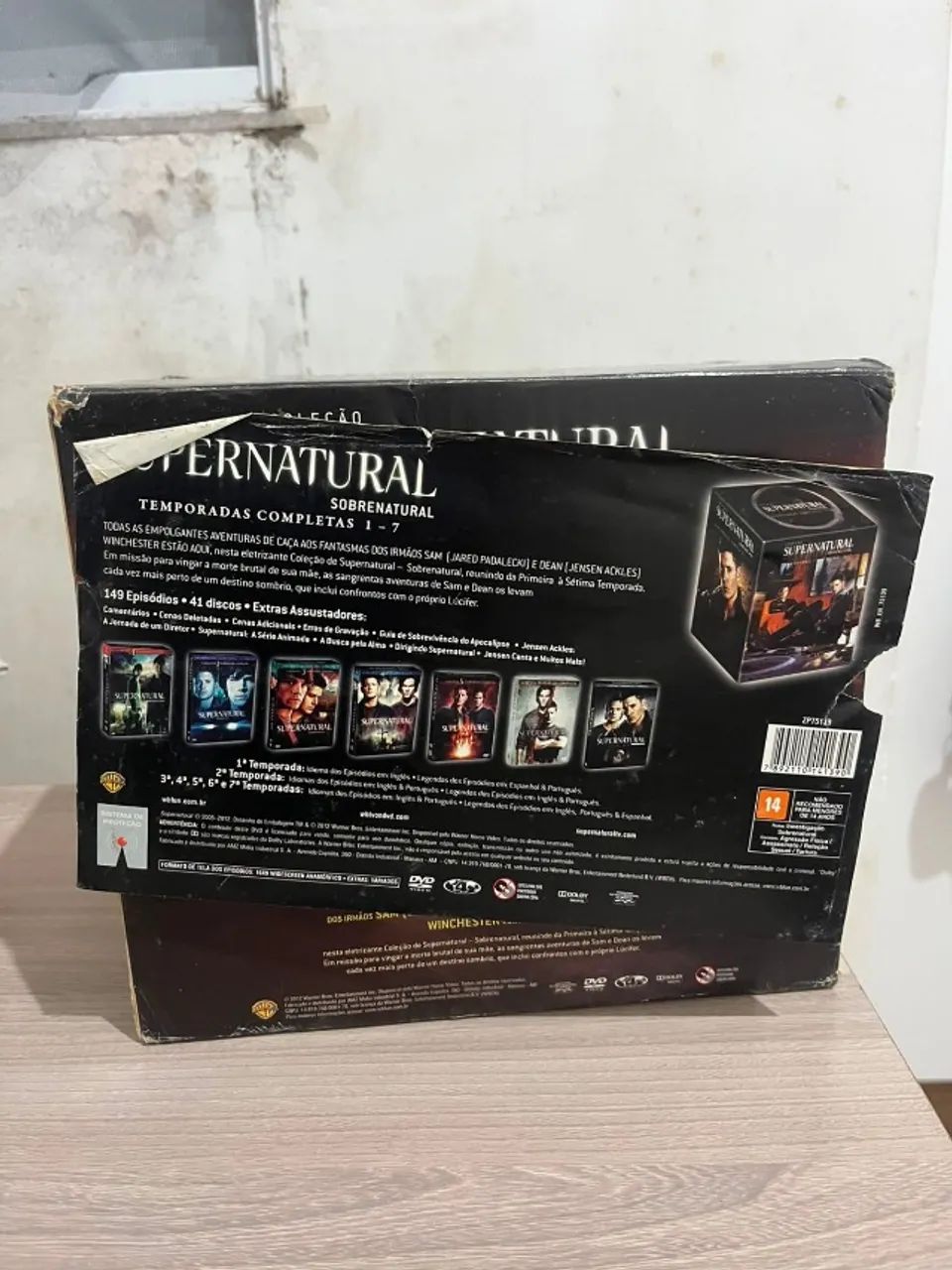 Box DVD Supernatural - Temporadas 1 a 7 | Original | Excelente